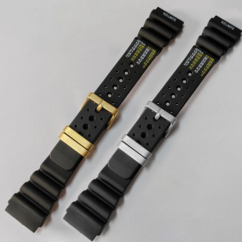 Citizen Watch Promaster - Tali silikon untuk pria, 20mm 22mm