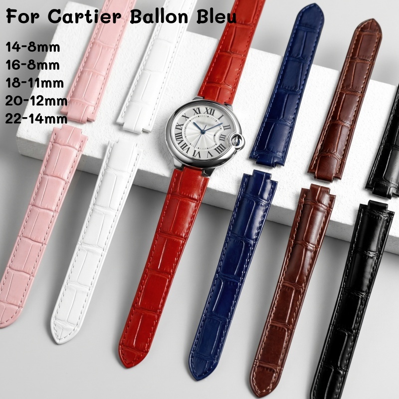 Cartier Watch Ballon Bleu - Tali Jam Kulit Double Convex Lug