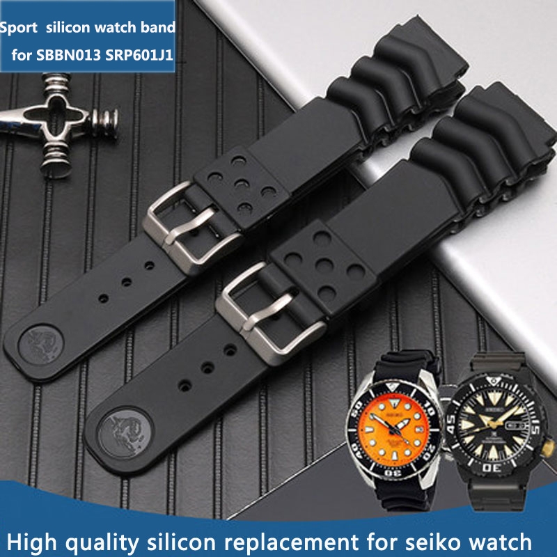 Seiko Watch 5 Sports - Tali jam tangan karet silikon olahraga