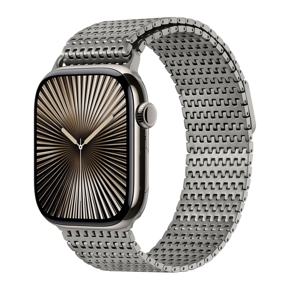 Milanese Loop Magnetic - Tali arloji Titanium untuk Apple Watch,