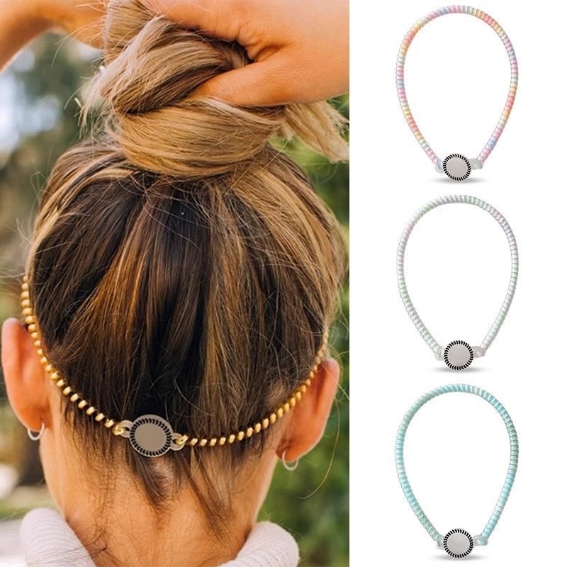 Ikat Rambut Saluran Telepon Mo - Silicone Band Women ulasan dan harga