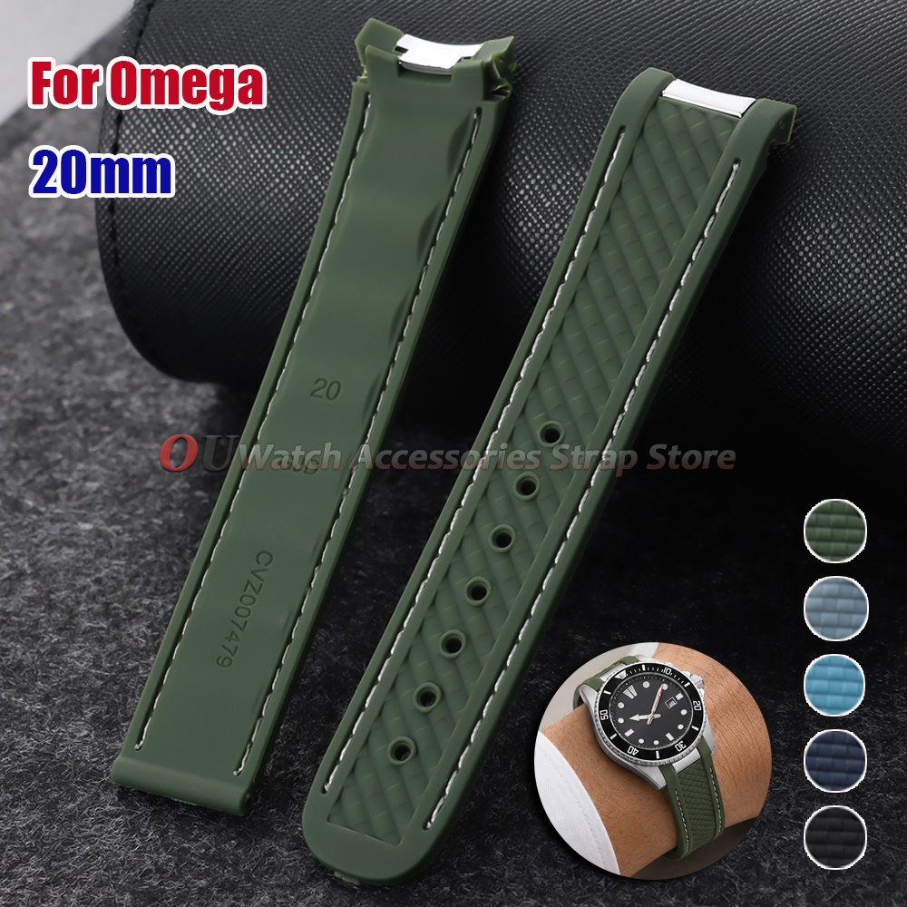 Tali Jam Silikon Ujung Melengk - Omega Watch Seamaster ulasan dan harga