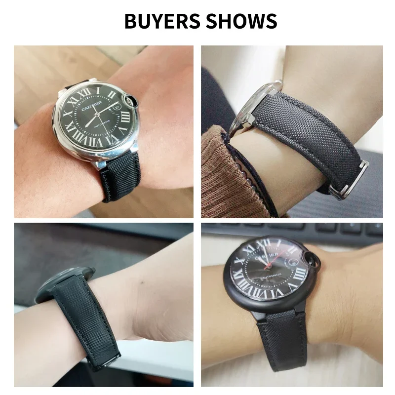 Asli untuk Tali Jam Tangan Nil - Cartier Watch Ballon Bleu ulasan dan harga
